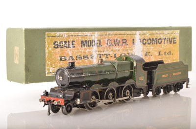 Lot 737 - Bassett Lowke 0 Gauge 2-6-0 Loco & Tender GWR Lined green Mogul