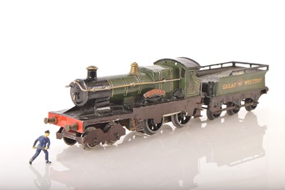 Lot 739 - Bing for Bassett Lowke 0 Gauge 4-4-0 Loco & Tender GWR green 'SYDNEY'