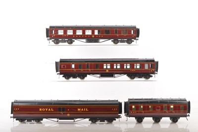 Lot 754 - Exley 0 Gauge Group of K5/K6 LMS coaches (4)