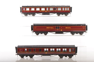 Lot 768 - Exley 0 Gauge K5/6 group of LMS coaches (3)