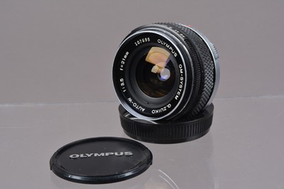 Lot 12 - An Olympus G Zuiko 21mm f/3.5 OM Lens