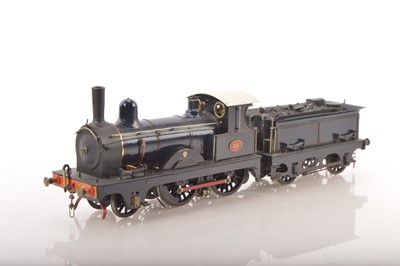 Lot 815 - Kitbuilt Finescale 0 Gauge 2-4-0 Loco & Tender GER lined blue class E