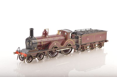 Lot 816 - Kitbuilt Finescale 0 Gauge 4-4-0 Loco & Tender MR lined maroon class 1327