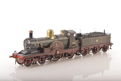 Lot 819 - Kitbuilt (possibly DJB Engineering) Finescale 0 Gauge 4-2-2 Loco & Tender lined green Dean single Achilles class 'Royal Sovereign'