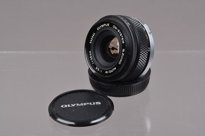 Lot 17 - An Olympus G Zuiko 28mm f/3.5 OM Lens