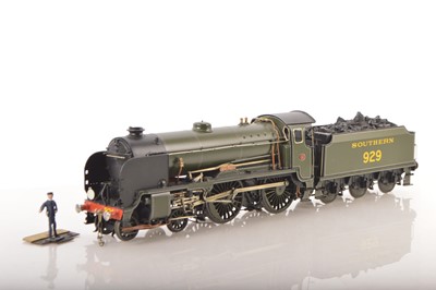 Lot 821 - Kitbuilt Finescale 0 Gauge 4-4-0 Loco & Tender SR lined green Schools class 'Malvern'