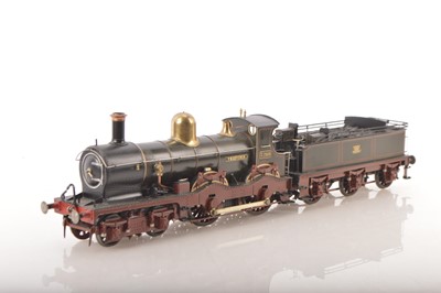 Lot 825 - Kitbuilt Finescale 0 Gauge 4-4-0 Loco & Tender Line GWR green Duke class 'Trefusis'