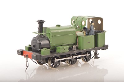 Lot 828 - Kitbuilt Finescale 0 Gauge 0-6-0 Manning Wardle green Industrial Tank Loco