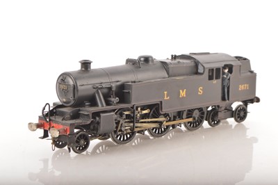 Lot 833 - A kit-built Finescale 0 Gauge 2-rail electric LMS Stanier 2-6-4 Tank Locomotive