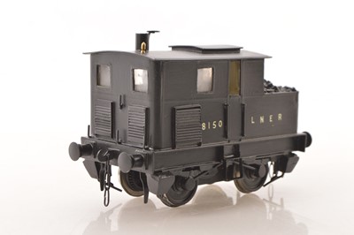 Lot 838 - A kit-built Finescale 0 Gauge 2-rail electric Sentinel 0-4-0VBT Locomotive