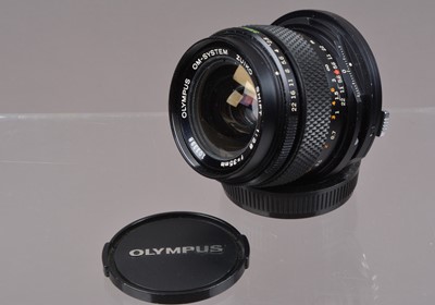 Lot 19 - An Olympus Zuiko 35mm f/2.8 Shift OM Lens