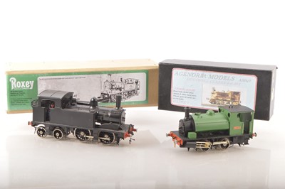 Lot 847 - Roxey/Agenoria Models 0 Gauge Kitbuilt pair of Steam outline Locomotives (2)