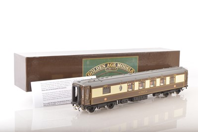 Lot 862 - Golden Age Models (Korea/ FC Models) 0 Gauge Brown and Cream Pullman Coach