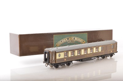 Lot 863 - Golden Age Models (Korea FC Models) 0 Gauge Brown & Cream Pullman car