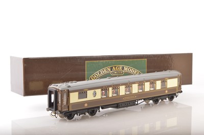 Lot 865 - Golden Age Models (Korea FC Models) 0 Gauge Brown & Cream Pullman car