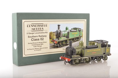 Lot 871 - Connoisseur Models  0 Gauge Kitbuilt 0-4-4 Class 02 Tank Loco Southern green 'Sandown'