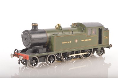 Lot 876 - Scratch built (possible commercial body) 0 Gauge 4-4-2 Tank GWR lined green