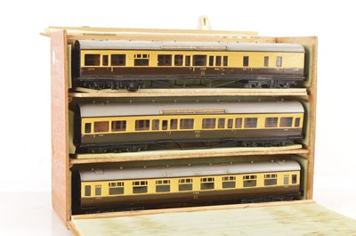 Lot 883 - Kit/Scratch Built Finescale 0 Gauge 6-GWR Coach group (6)