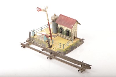 Lot 904 - An early German 0 Gauge Level Crossing House by Bub or similar