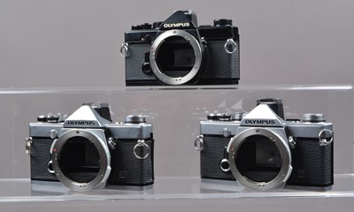 Lot 26 - Three Olympus SLR Camera Bodies