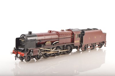 Lot 910 - A kitbuilt 0 Gauge electric (3-rail) LMS 'Royal Scot' Locomotive and Tender