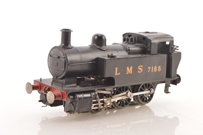 Lot 911 - A kit- or scratch-built 0 gauge electric (3-rail) LMS 0-6-0 'Dock Tank'