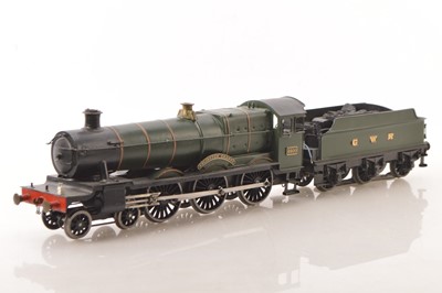 Lot 912 - A kit- or scratch-built 0 gauge electric (3-rail) GWR 4-6-0 'Grange' Locomotive and Tender (2)