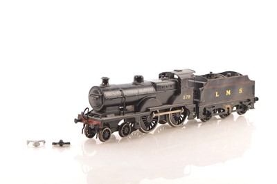 Lot 913 - A kit- or scratch-built 0 gauge electric (3-rail) LMS 4-4-0 '2P' Locomotive and Tender (2)