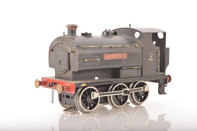 Lot 933 - Bonds 0 Gauge 'Bonzone' Black Tank Loco