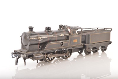 Lot 935 - Bing 0 Gauge 0-4-0 Loco & Tender LNWR lined black 'Apollo'