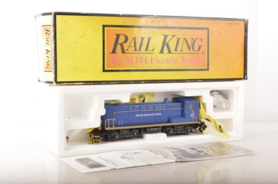 Lot 952 - Rail King by MTH 0 Gauge 30-2642-1VO 1000 US Airford blue No 7467 Diesel Engine with Proto sound