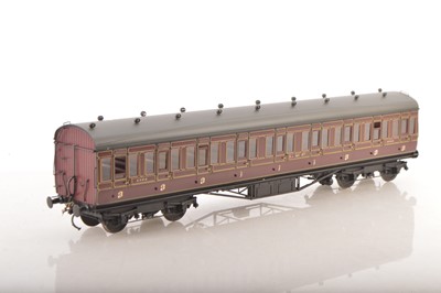 Lot 957 - Side Lines I Willets scale models Kit built Finescale 0 Gauge LMS Suburban composite 1st/3rd Passenger coach