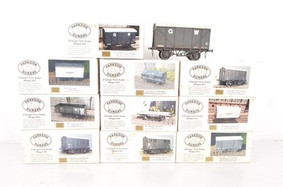 Lot 994 - Parkside Dundas 0 Gauge kitbuilt GWR Wagons (10)