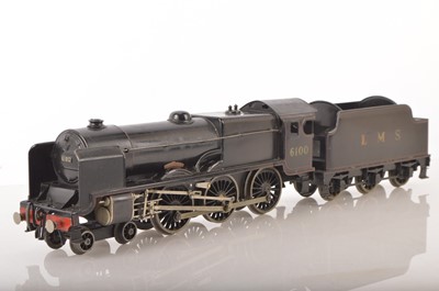 Lot 1015 - Bassett Lowke 0 Gauge 4-6-0 Loco & Tender LMS black Royal Scot class 'Royal Scot'