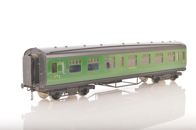 Lot 1016 - Exley 0 Gauge K6 Southern all 1st side Corridor coach