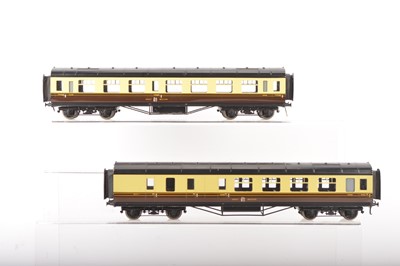 Lot 1022 - Exley 0 Gauge K6 pair of GWR coaches (2)