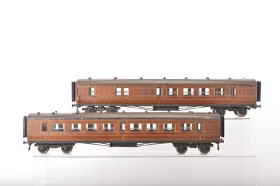 Lot 1034 - Milbro 0 Gauge pair of LNER Passenger coaches, (2)