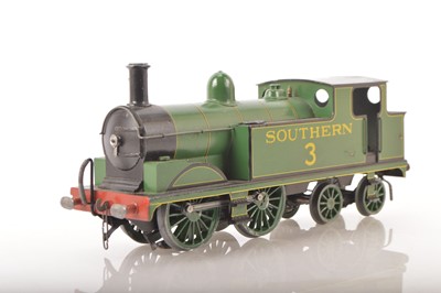 Lot 1036 - Leeds (LMC) 0 Gauge 0-4-4 Tank Loco Southern lined green class M7