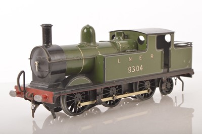 Lot 1037 - Leeds (LMC) 0 Gauge 0-6-2 Tank Loco LNER lined green