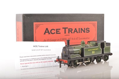 Lot 1051 - Ace 0 Gauge modern issue E/24 0-4-4 Tank Loco Southern Lined green class M7