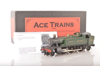 Lot 1053 - Ace 0 Gauge modern issue E/29 2-6-2 Large Prairie tank Loco GWR green