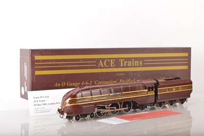 Lot 1054 - Ace 0 Gauge modern issue E/12 4-6-2 Loco & Tender LMS Streamlined Coronation class 'Duchess of Hamilton'