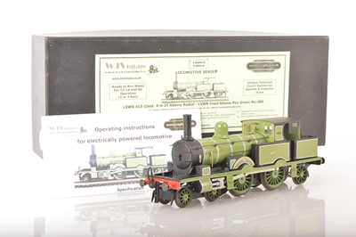 Lot 1061 - W J Vintage 0 Gauge modern issue 4-4-2 LSWR lined green Adam Radial Tank Loco