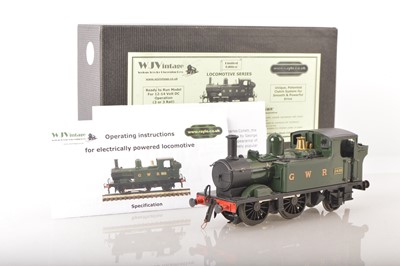 Lot 1070 - WJ Vintage 0 Gauge Modern issue 0-4-2 GWR green Auto Tank Loco class 14XX