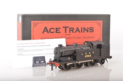 Lot 1071 - Ace Trains 0 Gauge Modern issue (Czech) E/11 0-6-2 Lined black class N2 Tank Loco