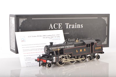 Lot 1072 - Ace Trains 0 Gauge Modern issue E/8 2-6-4 LMS lined Satin Black Tank loco