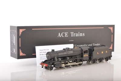 Lot 1074 - Ace Trains 0 Gauge Modern issue E/38 2-8-0 Loco & Tender LMS Satin Black class 8F