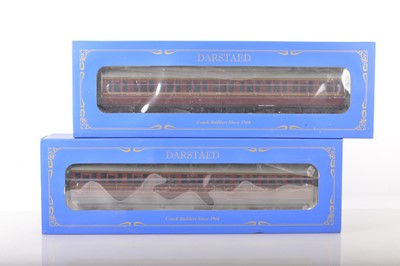 Lot 1109 - Darstaed 0 Gauge Modern issue Finescale BR Mk 1 Maroon Suburban Passenger coaches (2)