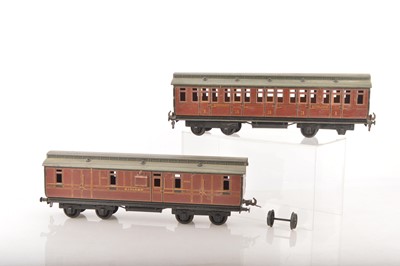 Lot 1114 - Carette Gauge 1 pair of Midland Clerestory roof coaches (2)