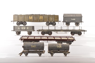 Lot 1115 - Milbro Gauge 1 group of Goods wagons (7)